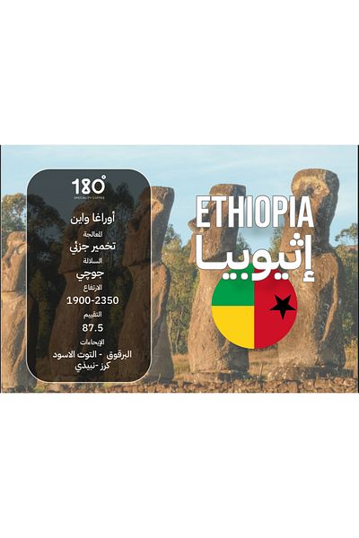 Coffee Ethiopian coffee leaves and fine wine