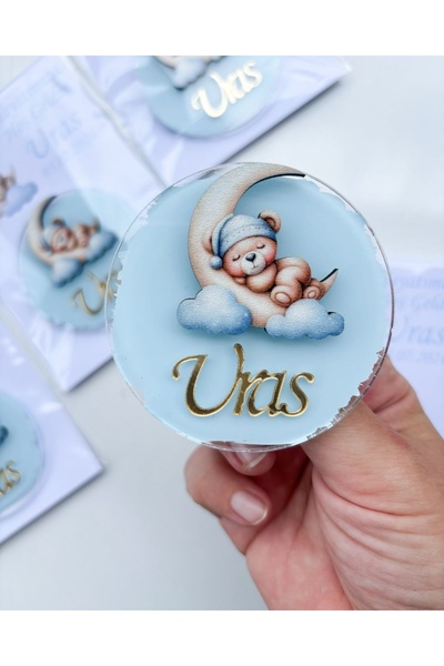 ELF REKLAM Newborn Magnet with Moon Figure 1 Year Old Magnet 10 Pieces