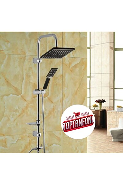 TOPTANFONİ yeni nesil yağmurlama siyah lüx tepe duş seti