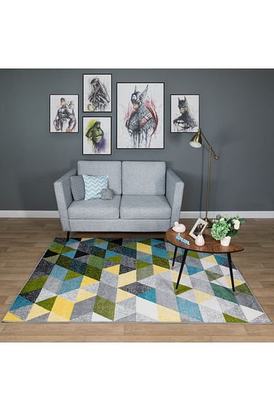 Kolibri Carpet Covorexpert Shapes 11151-190, Various Sizes, Multicolor, 9 Mm Thread, Anti-Allergic, Living Room