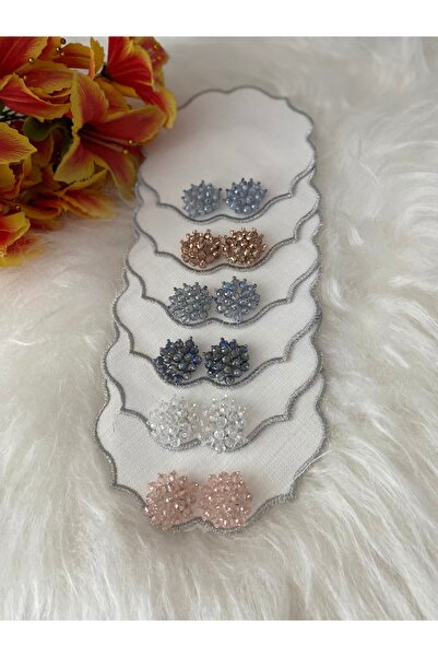 BÜŞRA Coffee Side Presentation Napkin with Stones 6 Pcs