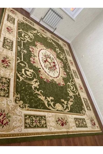 Lotos Carpet Covorexpert 542-330, Green, Cream, 8 Mm Thread, Various Sizes, Anti-Allergic, Living Room, Bedroom