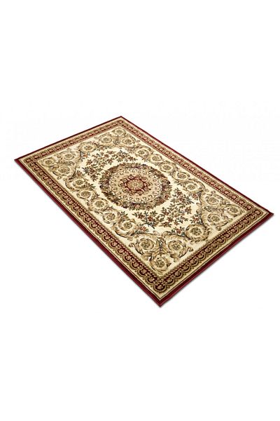 Lotos Carpet Covorexpert 539-120, Various Sizes, Cream, Red, 8 Mm Thread, Anti-Allergic, Living Room, Bedroom