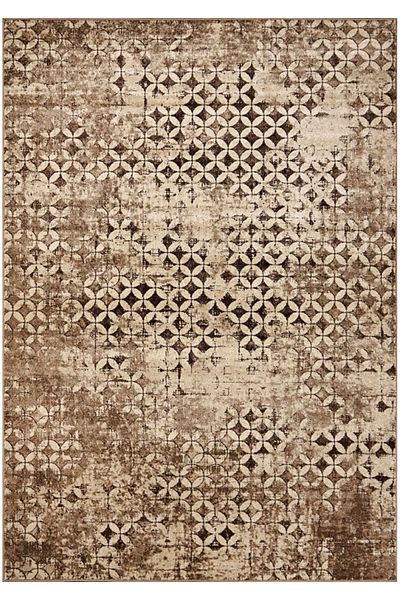 Daffi Carpet Covorexpert 13156-130, Various Sizes, Cream, Brown, 6 Mm Thread, Anti-Allergic, Living Room, Bedroom