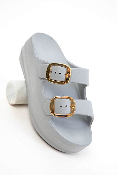 SOHO Graue Damenhausschuhe 20726