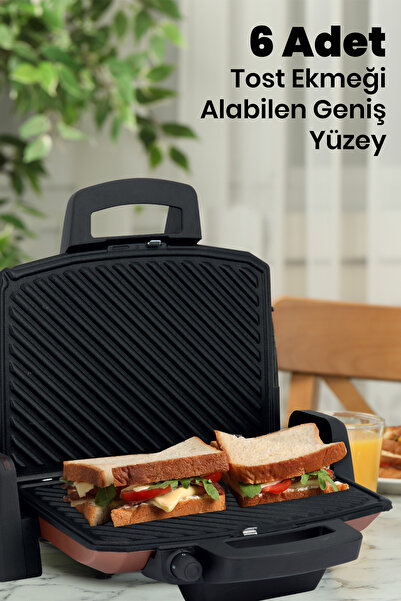 GOLDMASTER Protoaster 1800 Watt Removable Plate Level and Heat Adjustable Toast and Grill Machine Pt3239G