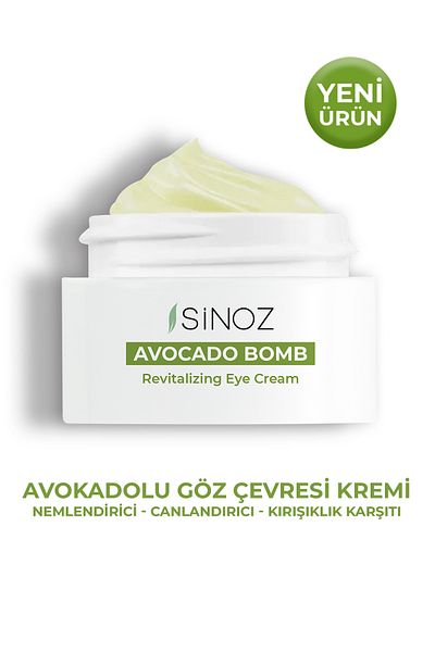 SİNOZ Avocado Bomb - Moisturizing Revitalizing Anti-Wrinkle Eye Contour Care Cream 15 ml