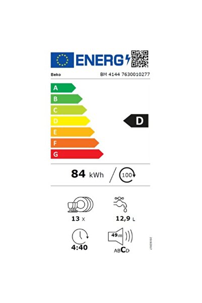 Beko BM 4144 4 Programlı Bulaşık Makinesi