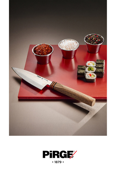 PİRGE Titan East Doğrama Bıçağı - Deba 15 cm Sol El - 12118