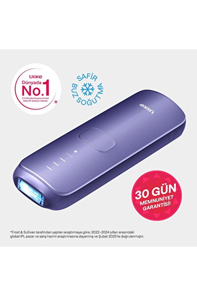 Ulike Air 3 IPL Lazer Epilasyon Aleti (Acısız) Safir Buz Soğutma 700.000 Atım Deri Kutu Hediyeli - Mor