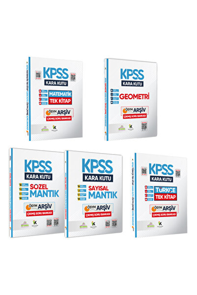 Karakutu Yayınları KPSSNİN Kara Kutusu Genel Yetenek Tek Ekonomik Set Paket K...