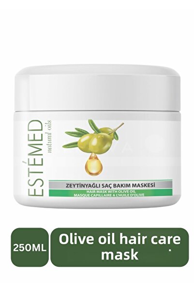 ESTEMED قناع العناية بالشعر بزيت الزيتون وقناع الشعر بزيت الزيتون 250 مل