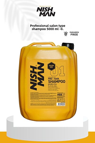 NISHMAN شامبو صالون احترافي خالي من البارابين بسعة 5000 مل