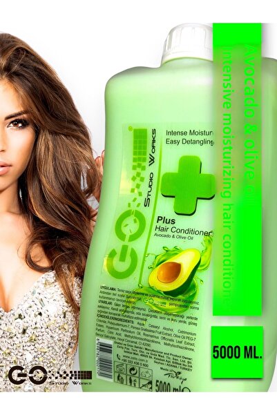Go Studio Works بلسم الشعر سلسلة Go PLUS / العناية المركزة بالأفوكادو وزيت ال...
