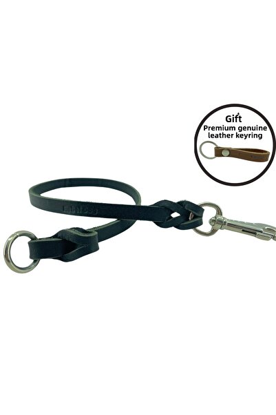 Rebel Dog حزام سفر من الجلد الطبيعي الفاخر لمسافات قصيرة 1.2 سم / 65 سم