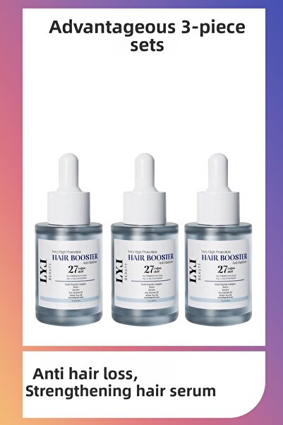 LYL BEAUTY معزز الشعر 27 - مصل تقوية وتقوية الشعر المكثف 3 عبوات