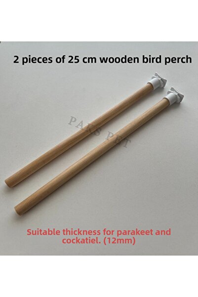 Paks Pet قطعتان من سبيكة الطيور الخشبية مقاس 25 سم، سبيكة طيور الحب، سبيكة ال...