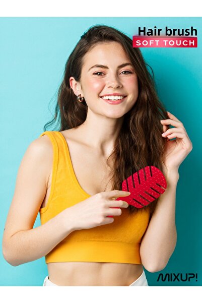 Mixup Mini Palm Soft Touch Hair Brush Fuchsia