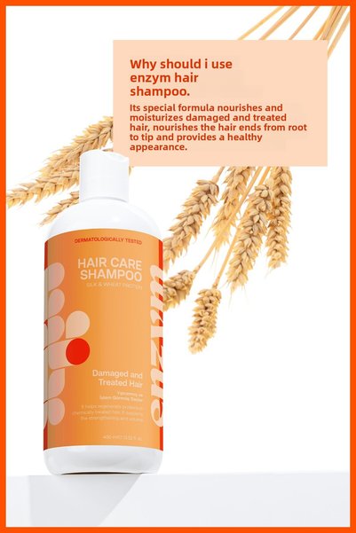 ENZYM COSMETICS Hair Care Shampoo for Dry, Damaged and Processed Hair 400 ml (Unsalted)
