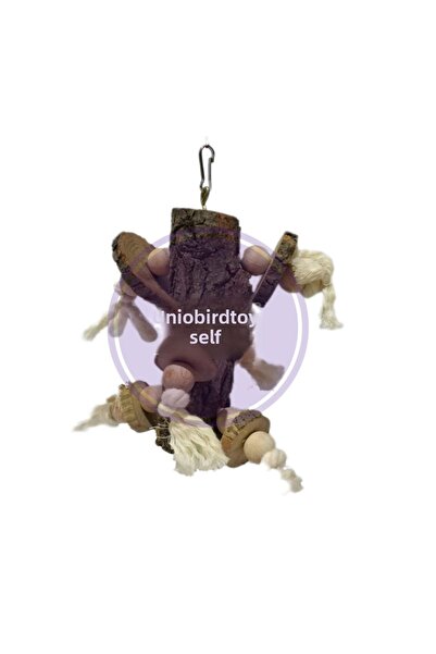 UniqBirdToys Sultan Vb - Parrot Bird Stess Wood Natural Slices