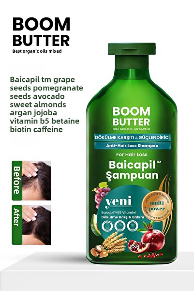 BOOM BUTTER 2% Baicapil Anti-Spill and Repair Shampoo 400ml