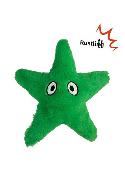 Havhav Green Starfish Plush Dog Toy Rustle Sound Plush Dog Toys