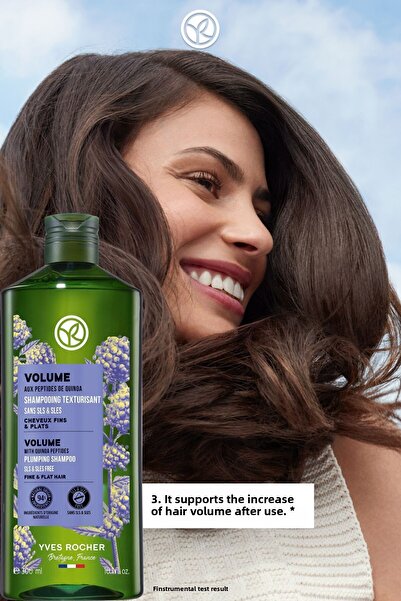 Yves Rocher Volumizing Shampoo - Fine Hair / Volume - Sls,Sles-Free, Vegan -300Ml