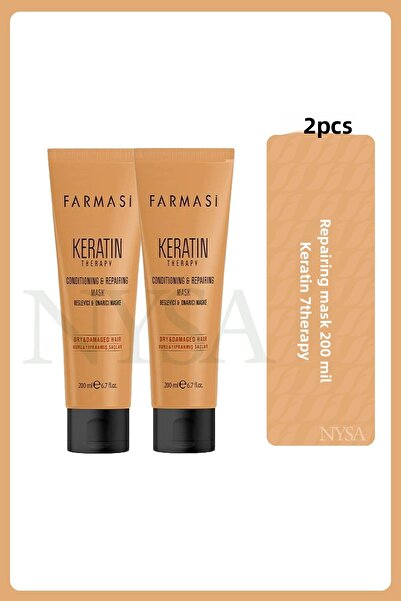 Farmasi قناع إصلاح كيراتين ثيرابي - 200 مل، عبوتين