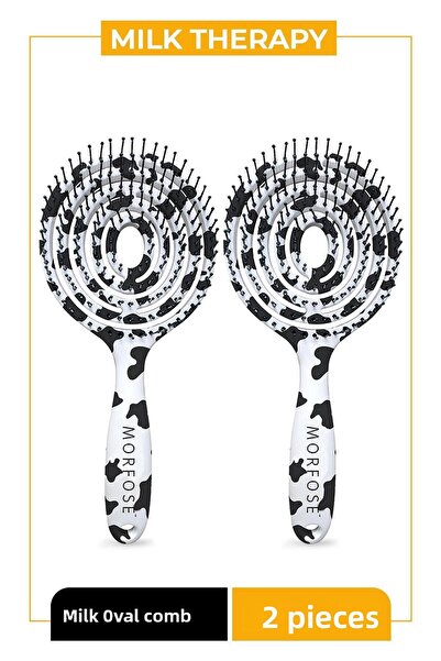 Morfose Милк Терапи Триизмерна овална четка за коса - За лесно разресване, 2 ...