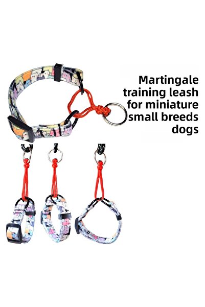 VSLT HANDMADE طوق تدريب مارتنجال صغير من نوع إني بعرض 1.5 سم