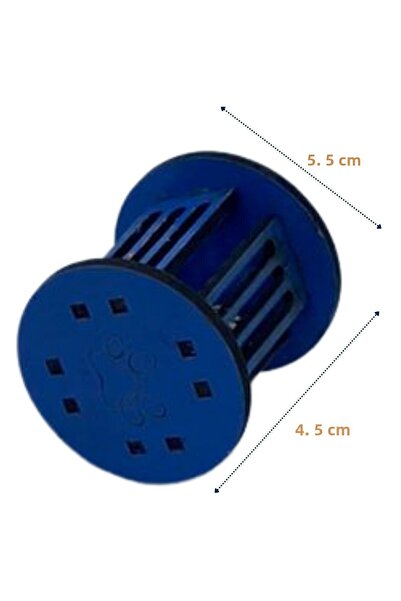 Buffer ® Mini Cylinder Fun Colorful Sturdy Small Paw Print Shaped Cat Toy