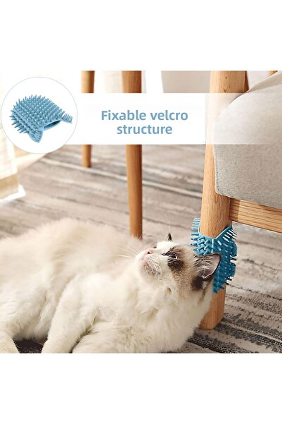 TEKNETSTORE Soft Silicone Cat Mint - Fixable, Scented Massage and Cleaning Bath Brush Toy