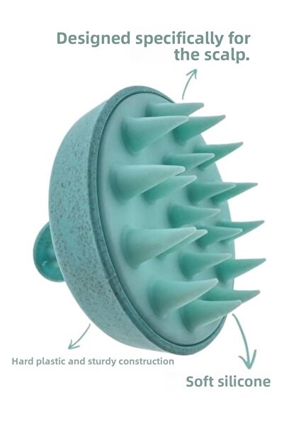CARNIVAL LAND Μαλακό σιλικόνης κεφαλής μασάζ - χτένα μασάζ, σαμπουάν και βούρ...