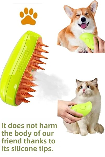 ESENLİWE البخار القط مشط ريشة جامع القط الكلب ريشة جمع تنظيف القط فرشاة منتجا...