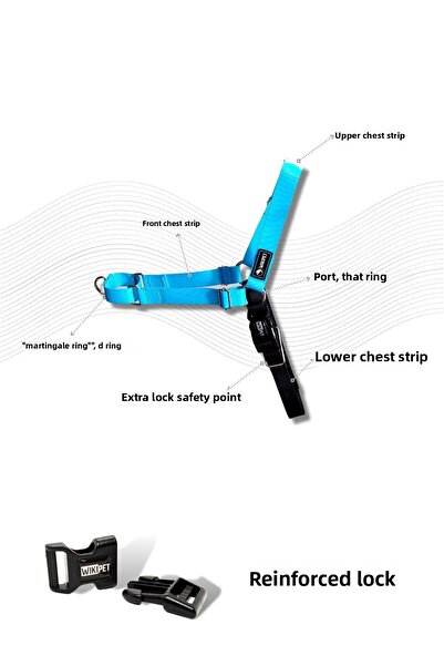 Wikipet Aztec Easy Walk - طوق سحب أمامي