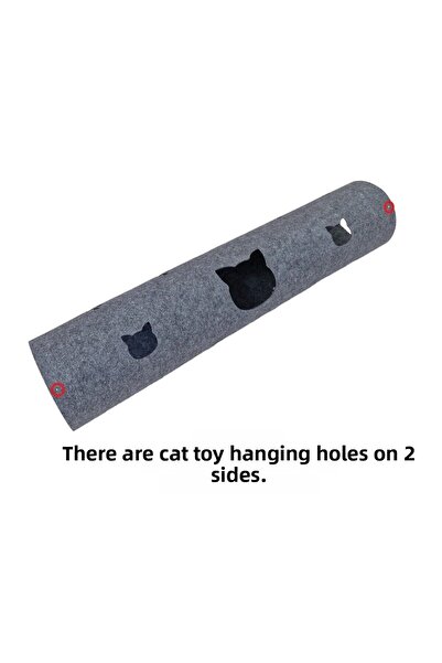 Next Craft 1.Quality 3mm Cat Tunnel Toy - 9 Color Options, 98 cm Cat and Paw Figure