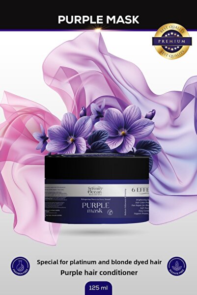 Serenity Ocean قناع أرجواني نباتي 125 مل لا يحتوي على SLS-بارابين-ملح