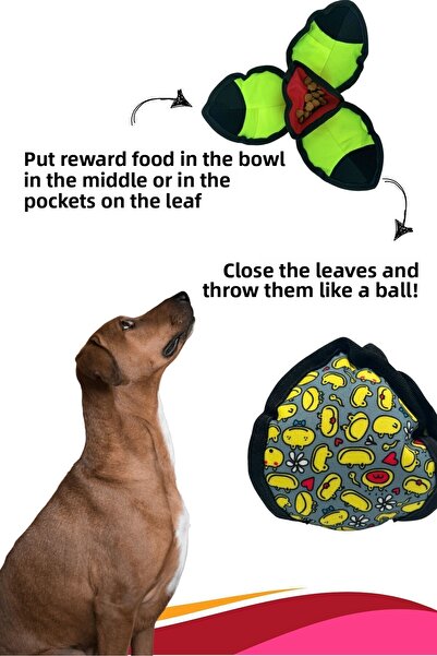 Havhav Lotus Food Stored Dog Play Ball for Large Breeds Dog Toys Sniffing Ball