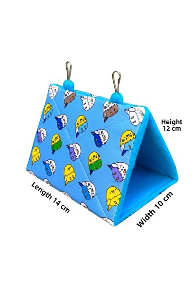 Kuşarkadaşım Budgie Nest Sleeping Hammock Tent Blue Mhbthmk00