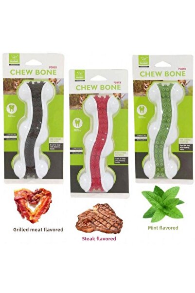 Nunbell لعبة الكلب المملوءة بالعظم M