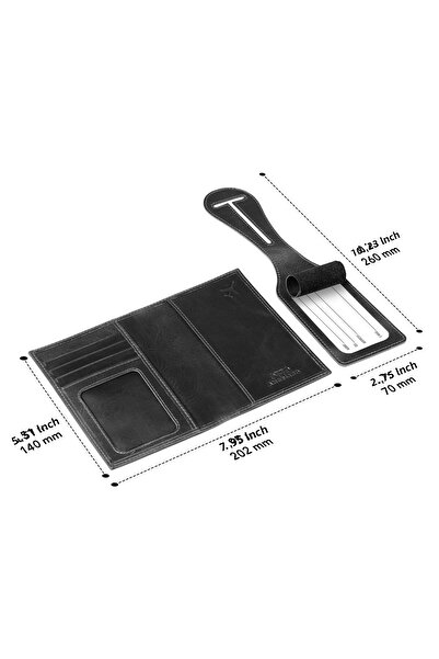 OttoAngelino Otto Angelino Leather Passport Case Wallet - Rfid Protected - Unisex