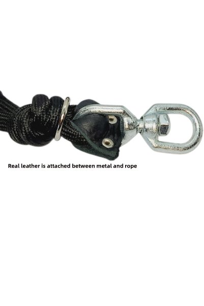 VSLT HANDMADE Handmade - Large Breed Dog Harness with Swivel and Carabiner. 12mm Rope Big Dog Leash