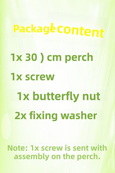 Vixpet Venty 30 cm (40 mm) Sandy Perch - Macaw, Cockatoo, Jako, Amazon, Eclectic Pedicure Parrot Perch