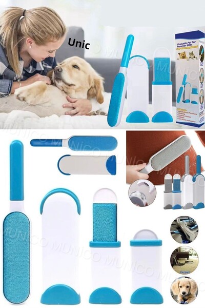 Munico Multifunctional Pet Hair Remover Brush Dog Brush Tool Cat Brush Double...