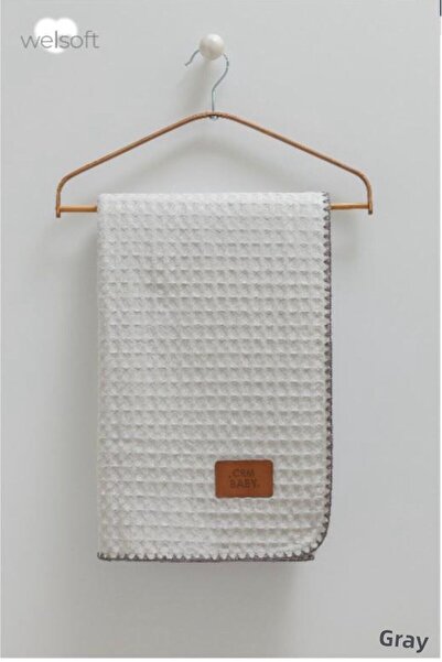 Caramell Muslin and Welsoft Baby Blanket