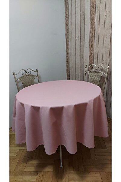 gonk Round, Solid Color, Duck (Liquid Pusher, Stain Proof) Fabric, Tablecloth