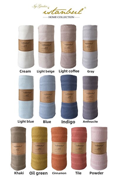 İyi Geceler İstanbul 100% Cotton Pure Simple Double Pique 210X235 cm