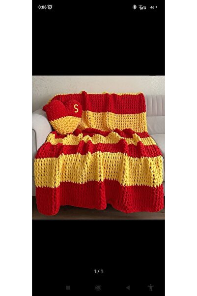 Tonydays Set of 2 Puffy Blanket Custom Fan Blanket and Puffy Fan Heart Pillow