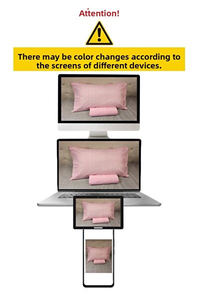 ŞENER HOME Βαμβακερή Μονή Ελαστική σεντόνι και Μαξιλαροθήκη 100x200 cm - Καφέ