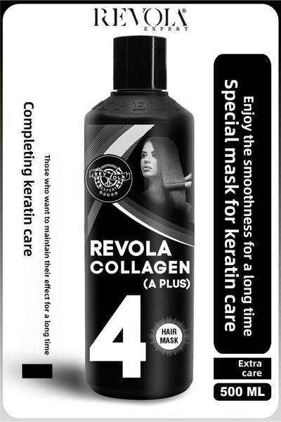 REVOLA EXPERT قناع الكولاجين لإصلاح الشعر، كريم الكولاجين المغذي والعناية الم...